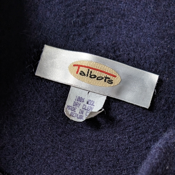 SALE 100% Wool Navy Beret, Talbots, OS, Vintage, Good Condition - Picture 5 of 7